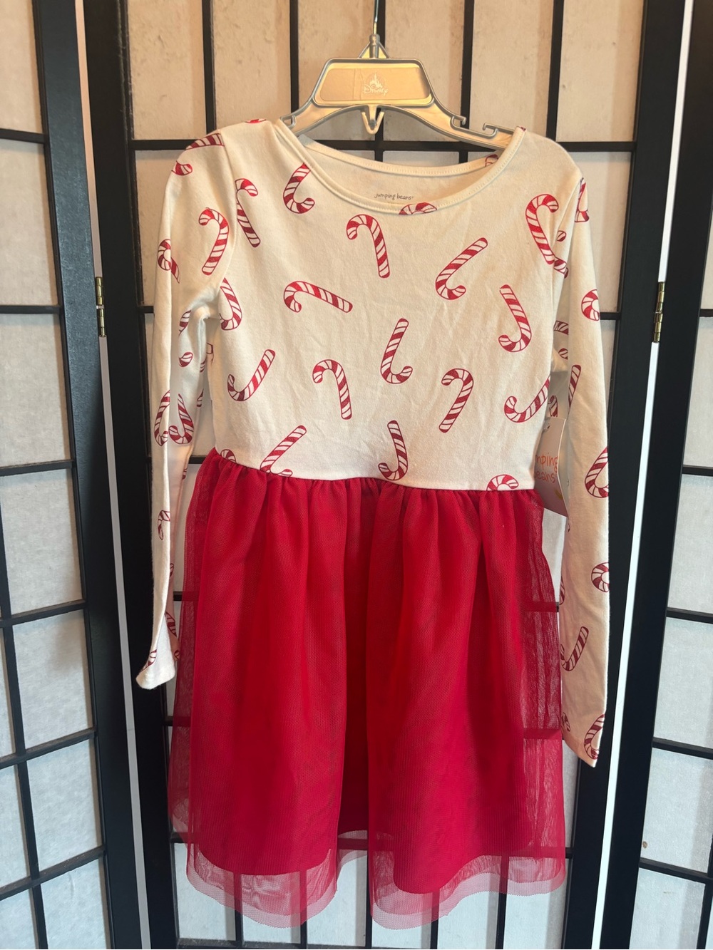 jumping beans Red & Cream Girls' Play Tutu Dress